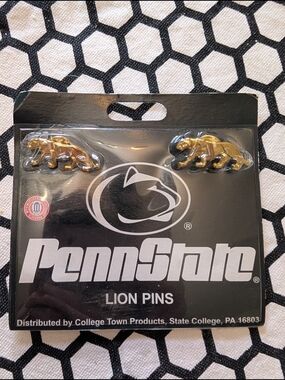 Penn State Gold Lion Pins - Set of 2